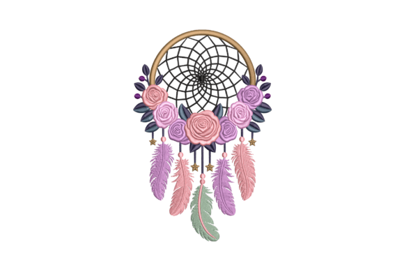 Floral Dreamcatcher Embroidery Design